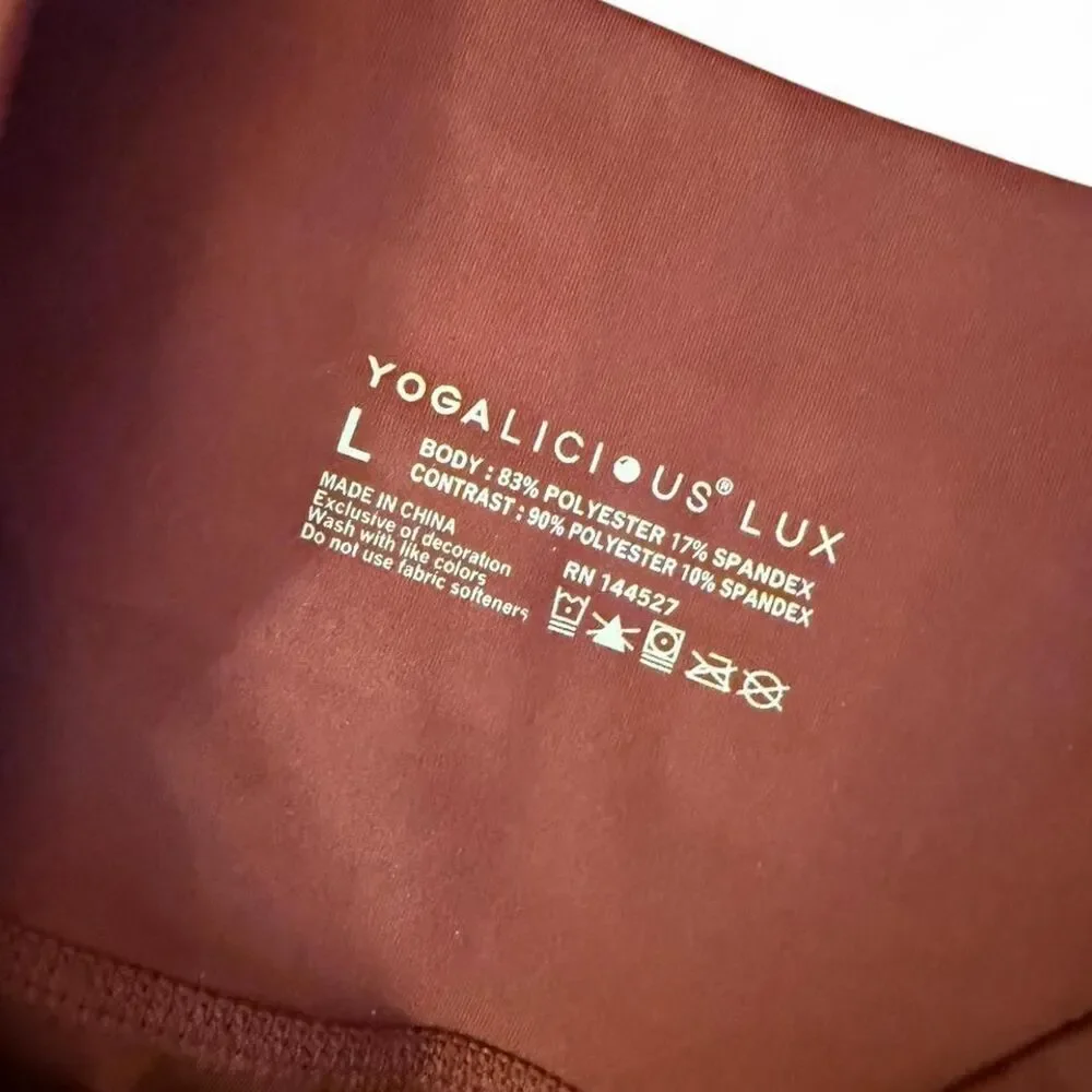 Yogalicious Women's Black and Burgundy Shorts